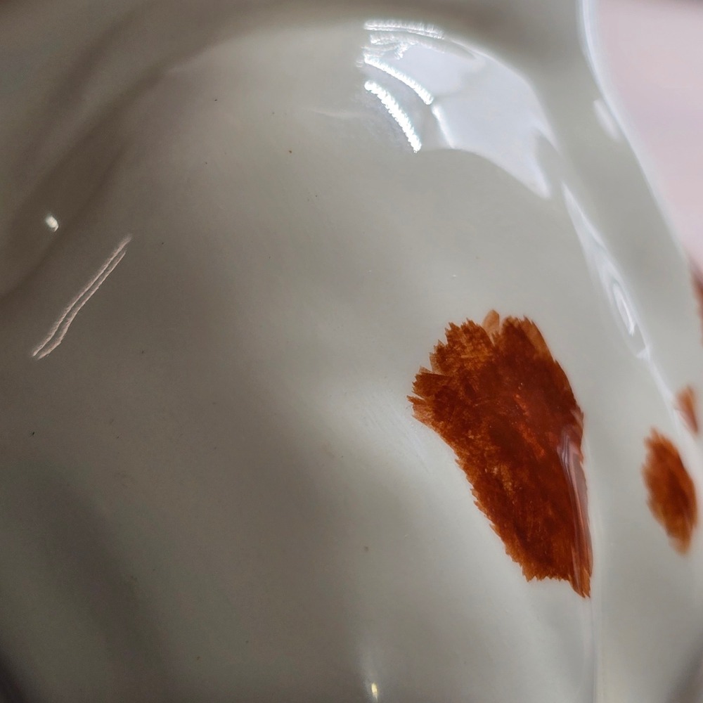 Antique Shafford Bulldog Brown White‎ Ceramic Sitting Dog Japan Collectible - Picture 6 of 11